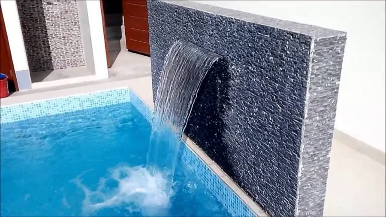 Cascada piscina acrílica empotrable