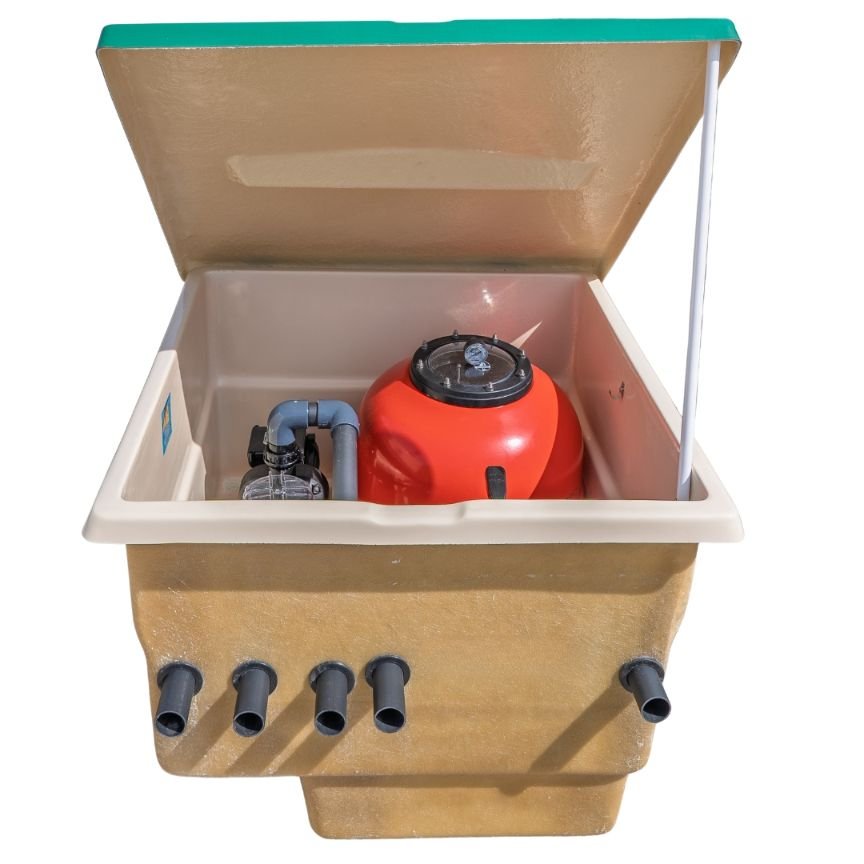 Compacto Caseta Depuradora Piscina Enterrada Astralpool Vesúbio 500