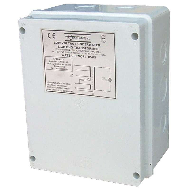 Transformador de seguridad IP-65 encapsulado para piscina AstralPool