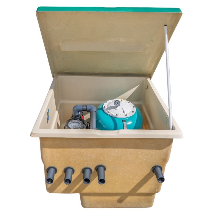 Compacto Caseta Depuradora Piscina Enterrada Coral Alaska 500