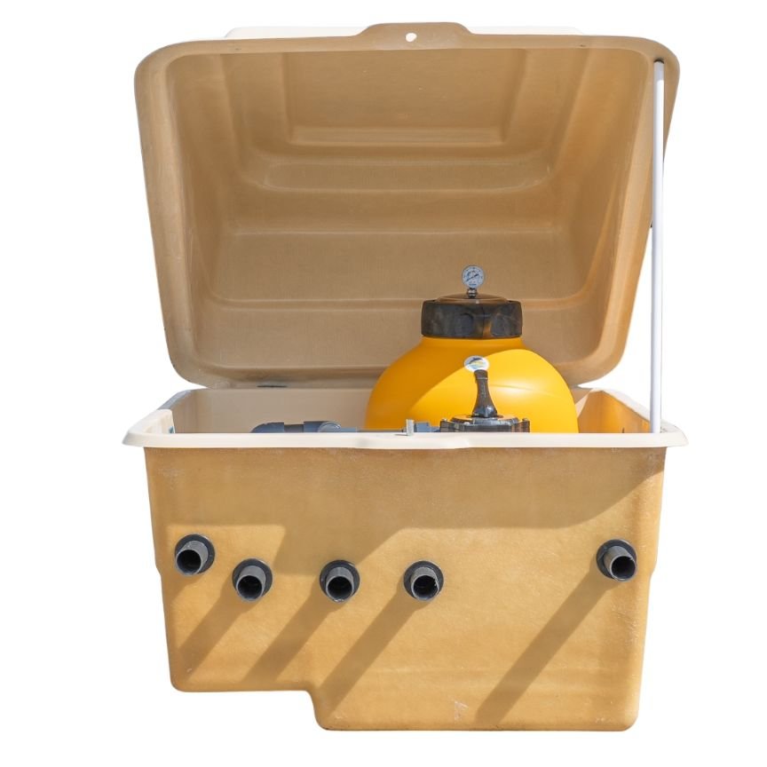 Compacto Caseta semienterrada depuradora piscina 500/0,75cv Fenix RP