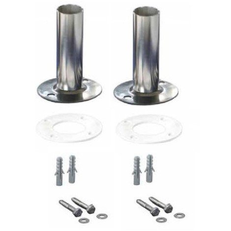 Juego anclaje desmontable con pletina Aisi-316 Flexinox 2 unidades