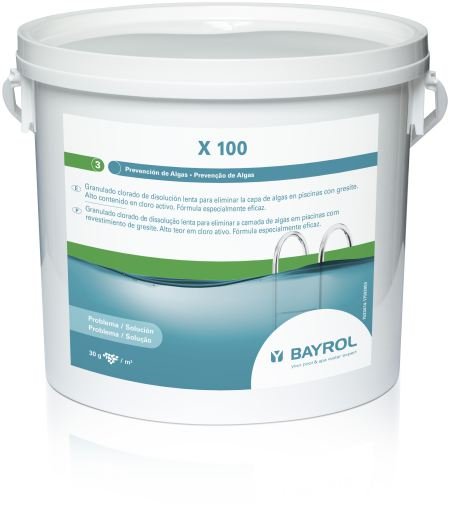 Cloro granulado disolución lenta X100 5KG Bayrol