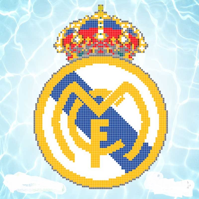 Dibujo gresite escudo Real Madrid